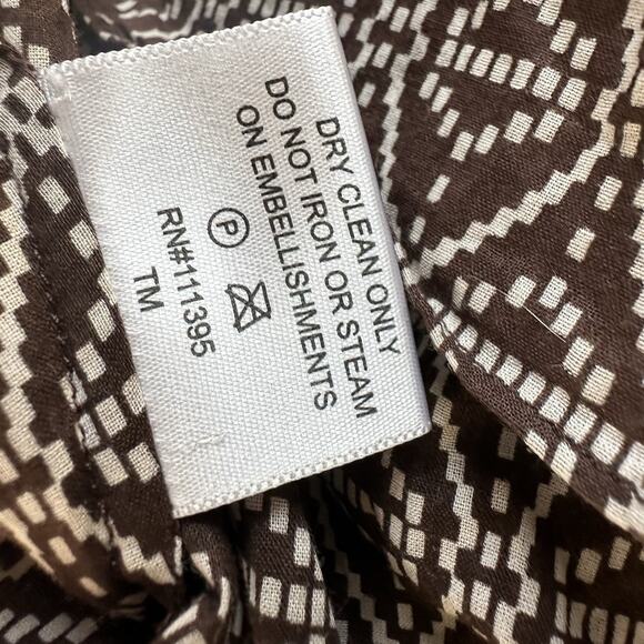 Tory Burch Maxi Dress Size 4 Brown Sleeveless Embellished Bronze Sequins - Picture 11 of 13